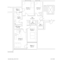 4-Zimmer Wohnung mit 2 Balkon und EBK in Waiblingen - Winnenden