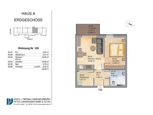 Foto - Altengerechtes Wohnen, barrierefreie, helle 2-Zimmer Wohnung