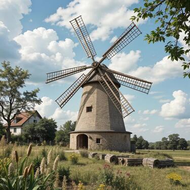 Foto - Restauriertes Mühlen-Anwesen Windmühle zu verkaufen
