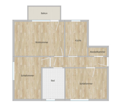 Foto - Helle 3-Zimmer-Erdgeschosswohnung mit Balkon,Keller und Parkplatz