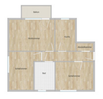 Helle 3-Zimmer-Erdgeschosswohnung mit Balkon,Keller und Parkplatz - Oberaula