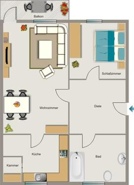 Foto - 2.5 Zimmer Erdgeschoßwohnung zur Miete in Essen