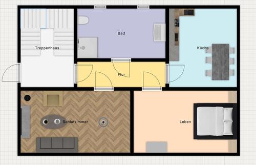 Foto - Helle 2 ZKB Wohnung mit 75m2 - 690,00&nbsp;EUR Kaltmiete, ca.&nbsp; 75,00&nbsp;m&sup2;