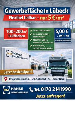 Foto - Gewerbefläche in St. Lorenz Nord – flexibel teilbar – 5 €m²