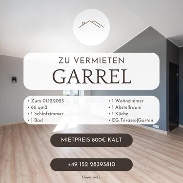 Foto - Wohnung Garrel - 800,00 EUR Kaltmiete,