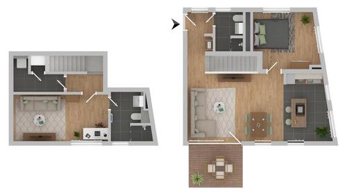 Foto - Supermoderne 3-Zimmerwohnung auf 2 Etagen (EG und UG)