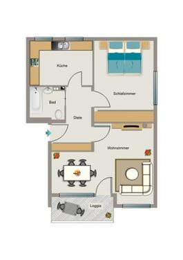 Foto - 2.5 Zimmer Erdgeschoßwohnung zur Miete in Krefeld