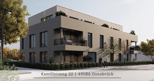 Foto - Neubauwohnung 72m² Voxtrup-EG-PKW-Stellplatz-PV -überd. Terrasse