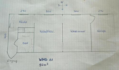 Foto - helle 3-Zimmer-Whg. in Uelzen - 600,00&nbsp;EUR Kaltmiete, ca.&nbsp; 50,00&nbsp;m&sup2;