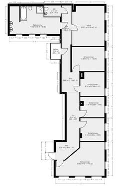 Foto - Große Wohnung 5 Zimmer Küche Bad mit Balkon