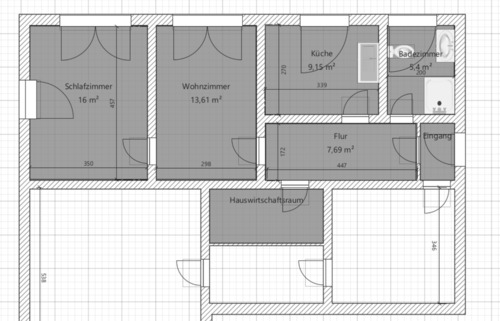 Foto - 2ZKB Wohnung ca. 50 m² Bad frisch renoviert