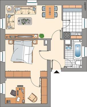 Foto - 3 Zimmer Erdgeschoßwohnung zur Miete in Gelsenkirchen
