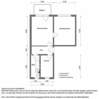 Foto - 2 Zimmer Etagenwohnung zur Miete in Zwickau