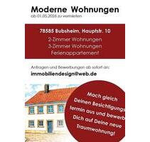 NEUE Wohnungen zu vermieten - 78585 Bubsheim - 2 und 3 Zimmer - Zimmern ob Rottweil