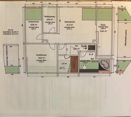 Foto - 4-Raum Wohnung in Waldheim zu vermieten