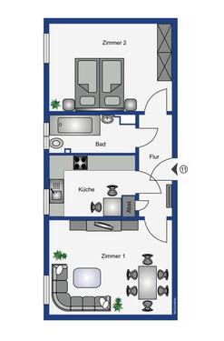 Foto - Zentrale 2-Zimmer-Wohnung in Walldorf 