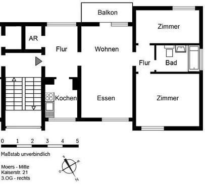 Foto - 3 Zimmer Etagenwohnung in Moers