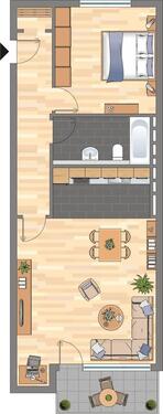 Foto - 2 Zimmer Etagenwohnung zur Miete in Duisburg