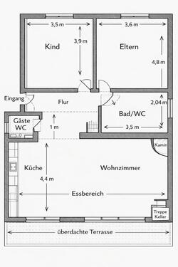 Foto - Drei Zimmer Wohnung zum Vermieten