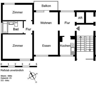 Foto - 3.5 Zimmer Erdgeschoßwohnung in Moers