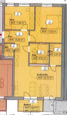 Foto - Eigentumswohnung NEUBAU FD-Neuenberg 80m2 3ZKB mit Aufzug