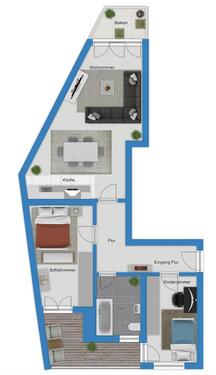 Foto - Etagenwohnung zur Miete in Halle (Saale)