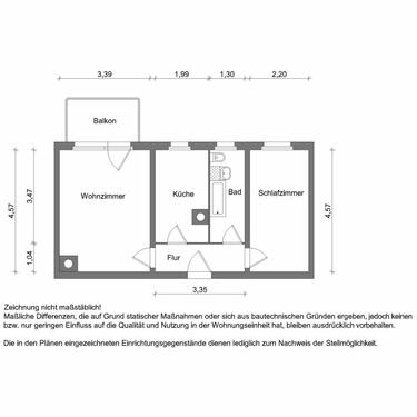 Foto - 1 Zimmer Etagenwohnung zur Miete in Zwickau
