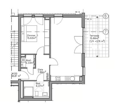 Foto - Etagenwohnung zur Miete in Düsseldorf