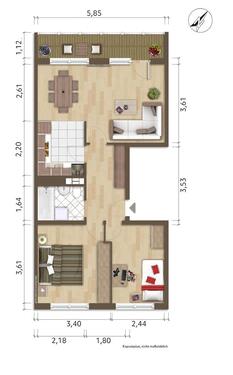 Foto - Etagenwohnung zur Miete in Hoyerswerda