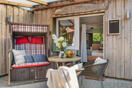 Foto - Ferienwohnung Nordsee 2 Pers. Strandkorb, überdachte Terrasse