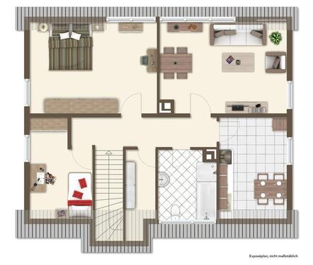 Foto - 3 Zimmer Dachgeschoßwohnung zur Miete in Rottweil