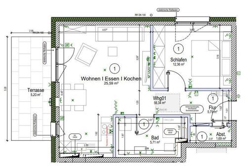 Foto - 2 Zimmer Erdgeschoßwohnung in Dombühl