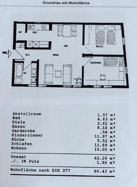 Foto - 3 Zimmer Etagenwohnung in Schwalmstadt