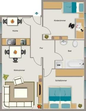 Foto - Etagenwohnung zur Miete in Marl