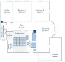 3 Zimmer Wohnung mit großem Balkon in Crimmitschau
