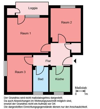 Foto - 3 Zimmer Erdgeschoßwohnung in Bergkamen
