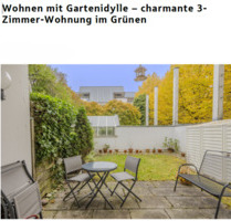 Moderne 3-Zimmer-Wohnung mit privatem Garten - München Bogenhausen