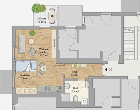 Foto - 1.5 Zimmer Etagenwohnung in Dresden