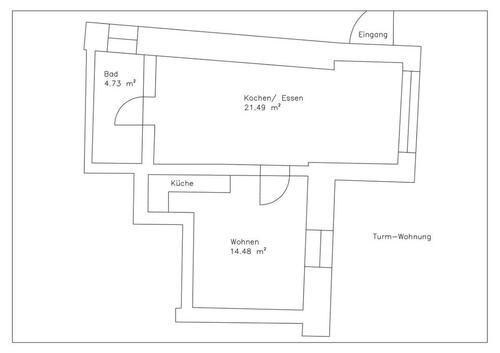 Foto - 2 - Zimmer Erdgeschosswohnung, Straubing, 41 qm, Top Lage