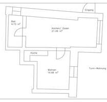 2 - Zimmer Erdgeschosswohnung, Straubing, 41 qm, Top Lage