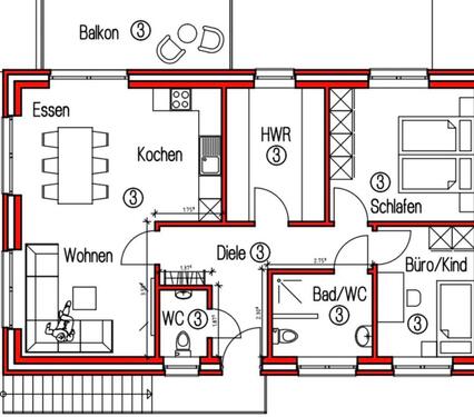 Foto - Neubau Wohnung 75qm inkl. Küche
