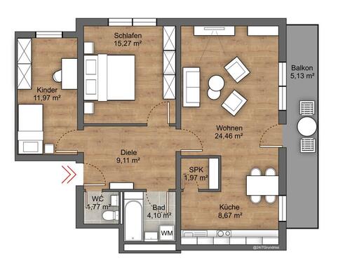 Foto - Etagenwohnung in Bayreuth zum Kaufen