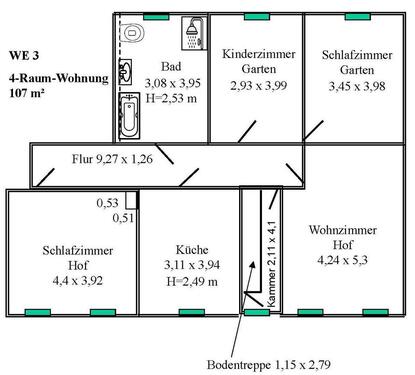 Foto - Etagenwohnung in Schmölln zur Miete