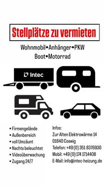 Foto - Wohnmobil Wohnwagen Anhänger PKW Boot Stellplatz Winterstellplatz