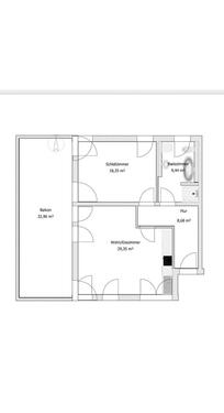 Foto - 2-Zimmer Wohnung 1. Stock 82qm mit 33qm Balkon