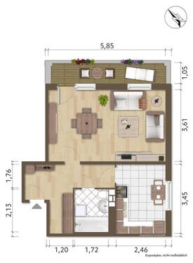 Foto - 1 Zimmer Etagenwohnung zur Miete in Hoyerswerda