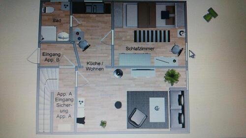 Foto - Voll möblierte 2- Raum Wohnung, 1,2 km zum Uni- Klinikum Minden