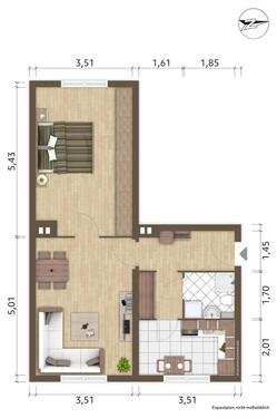 Foto - 2 Zimmer Etagenwohnung zur Miete in Hoyerswerda