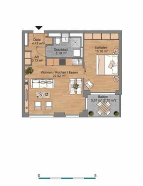 Foto - 2-Zimmer-Wohnung Top moderne Wohnung