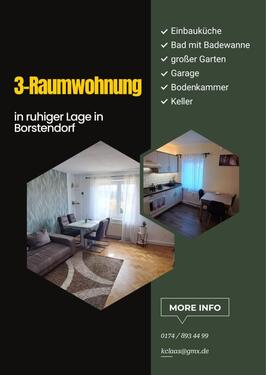 Foto - 3-Raum-Wohnung 71,5 m² in ruhiger Lage in Borstendorf